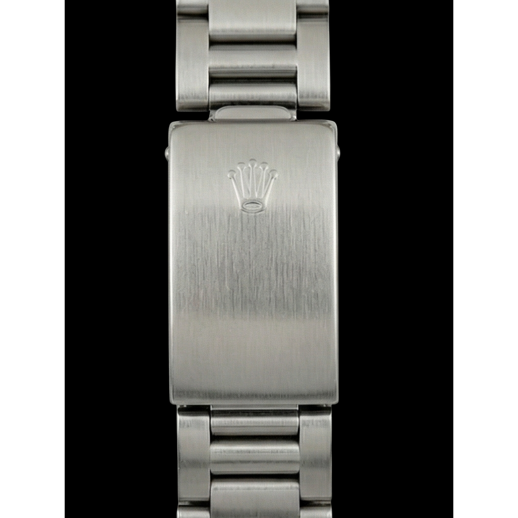 Women's Rolex Oyster Perpetual Green Luminous Dial Steel Watch