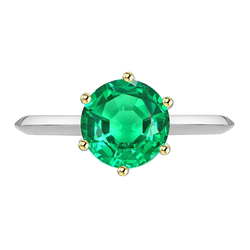 Fine Emerald Precious Stone Ring – GIA-Certified 2.50 ct 14K Two