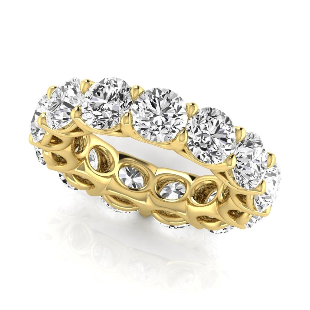 High-End Brilliant Diamond Eternity Band 9.75 ct – front view