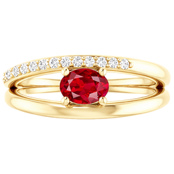 Natural Ruby Ring 2.60ct - Yellow Gold 14K
