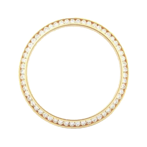 Yellow Gold 14K Custom Real Diamond Bezel To Fit Datejust Or President Watch 1.25 Carats