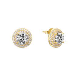 Brilliant Brilliant Diamond Earrings 5 ct – 14K Yellow Gold