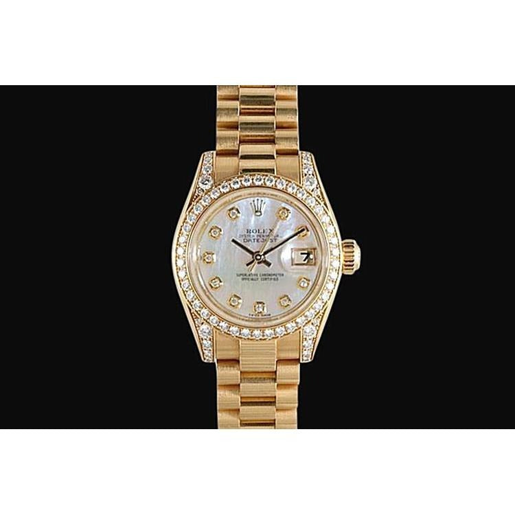 Rolex Datejust Watch President Diamond