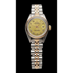 Yellow Gold & Ss Jubilee Rolex Date Just Dial Ladies Watch