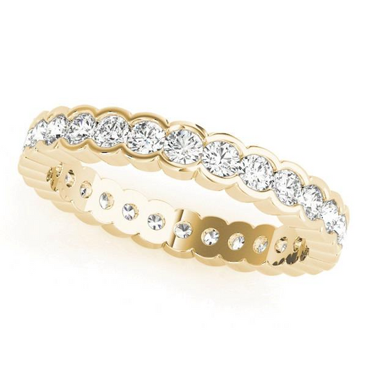 Brilliant Diamond Round Brilliant Eternity Band in 14K Yellow Gold – main view