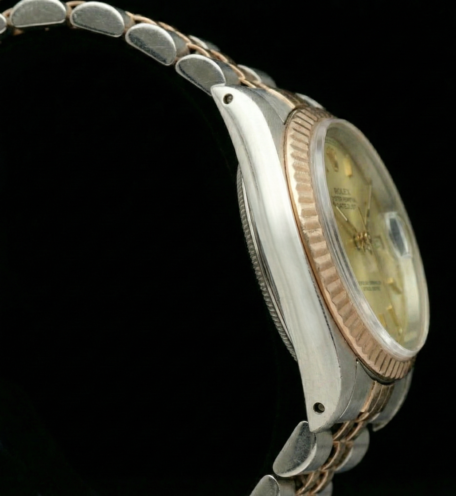 Yellow Gold & Ss Jubilee Rolex Date Just Dial Ladies Watch