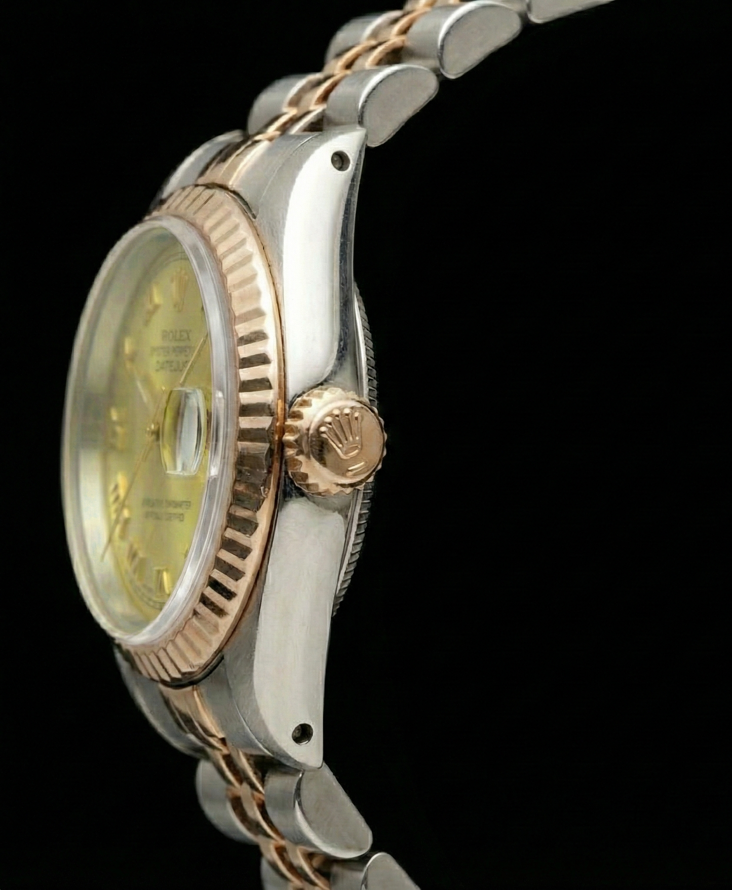 Yellow Gold & Ss Jubilee Rolex Date Just Dial Ladies Watch