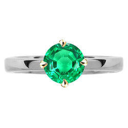 GIA-Certified Fine Emerald Colored Stone Ring 2 ct – 14 Karat