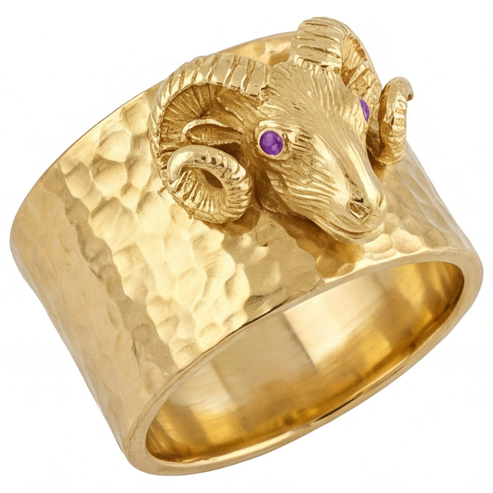 Custom Mens Ring 0.05 ct – angle view