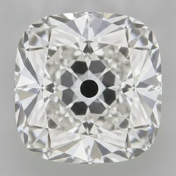 Antique Old Mine Cushion Cut Earth Mined Genuine 5 Carat F VS1 Loose Diamond