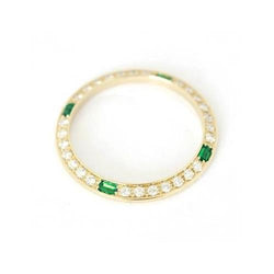26 mm 1.50 Carats Bezel To Fit Datejust Custom Emerald & Diamond Lady T Or Date Watch