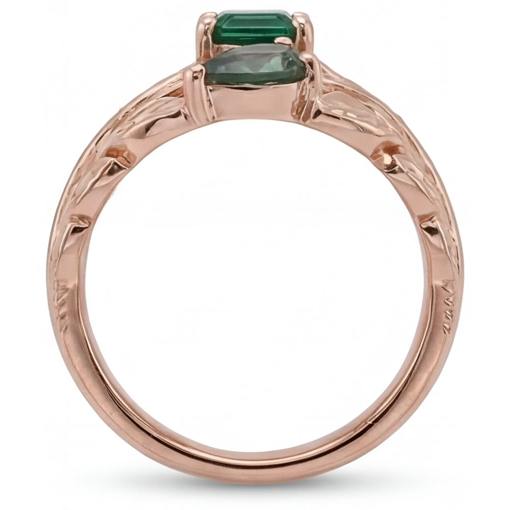 Elegant Colored Stone Ring 2.50 ct – angle view