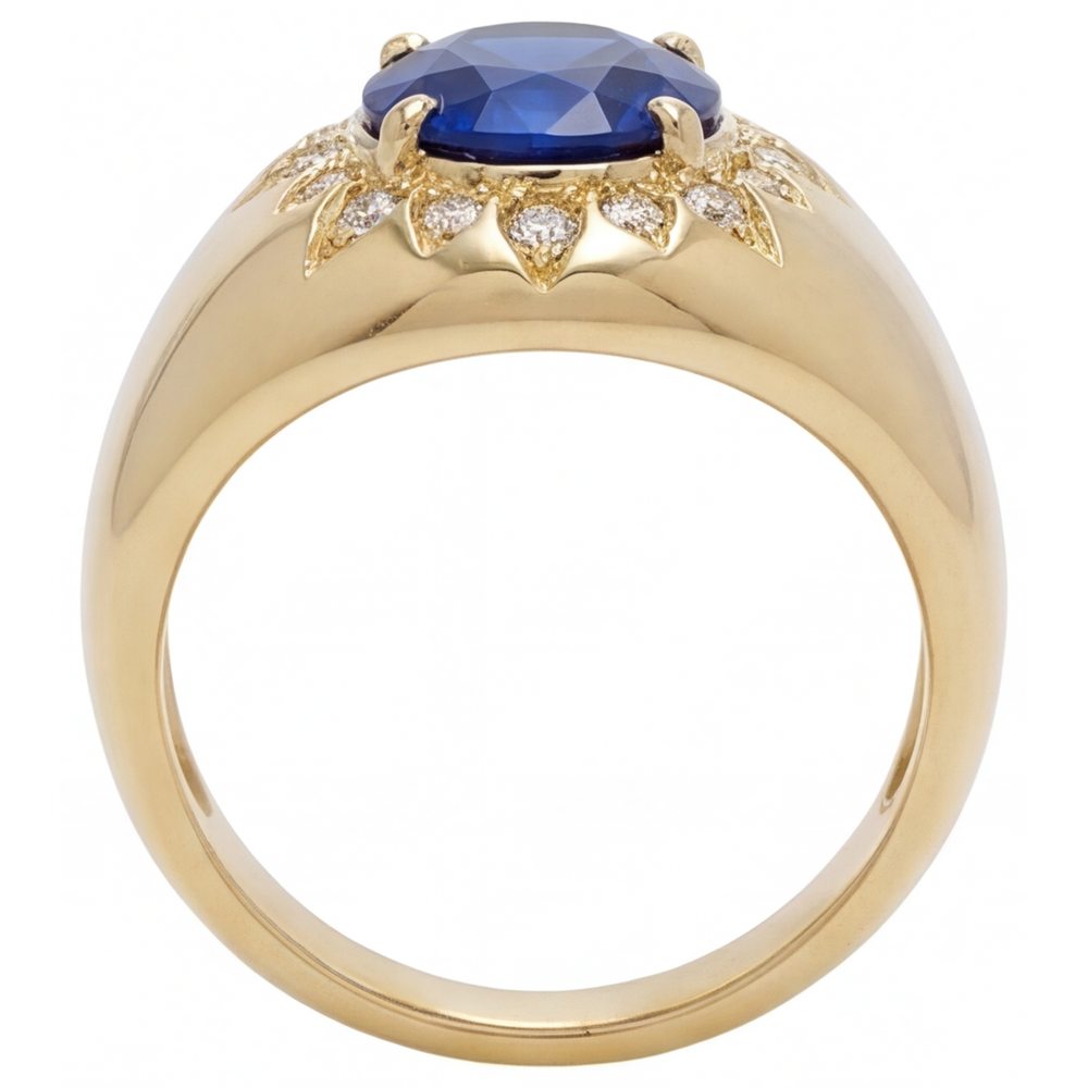 Refined Colored Stone Ring 2.75 ct – profile view