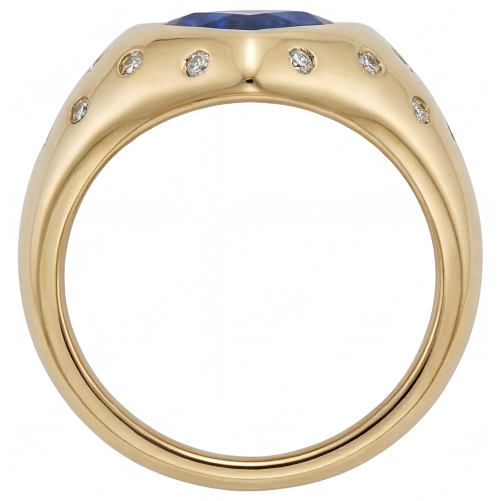 Luxury Colored Stone Ring 3.50 ct – angle view