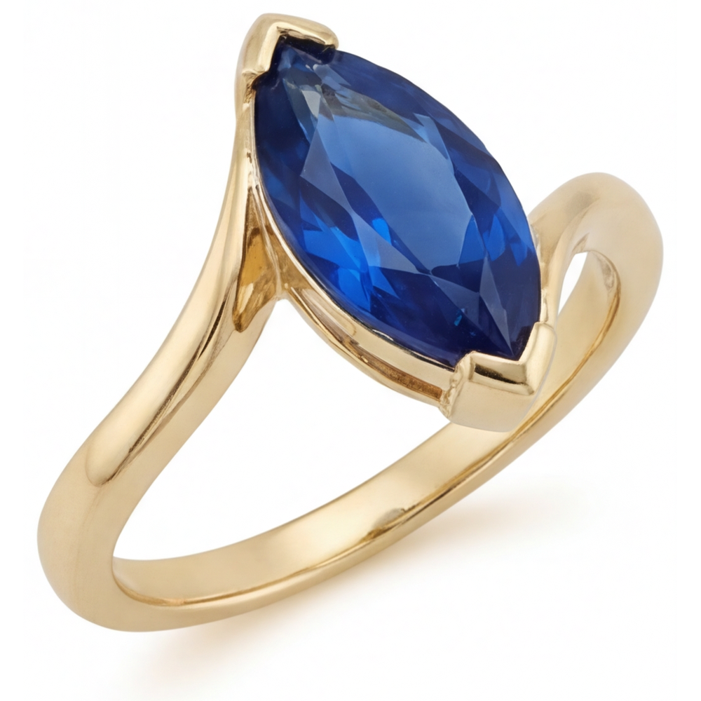 Dazzling Precious Stone Ring 3 ct – front view