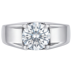 Men's Brilliant Diamond Gentleman's Ring 2.50 ct F/VS1 – 14K