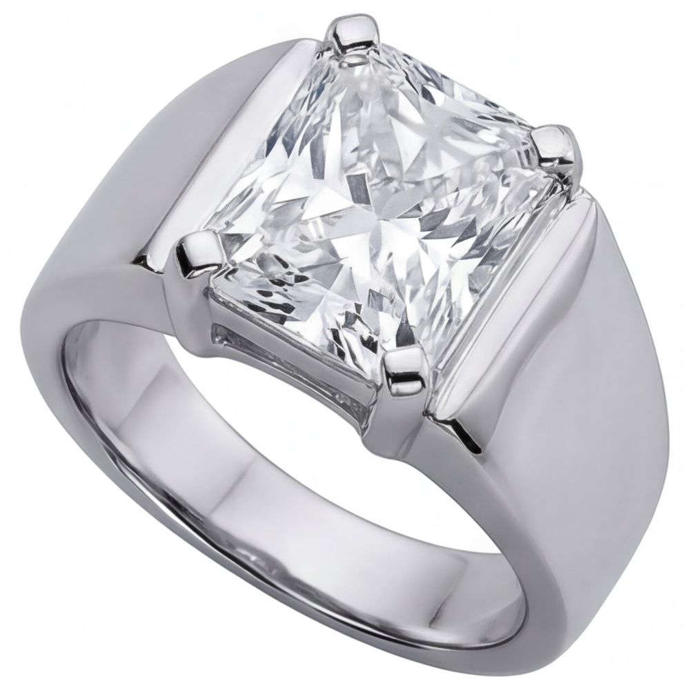 Elegant Men's Ring 5 ct – side view
