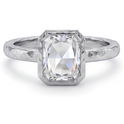 Brilliant Diamond Antique Rose Cut Solitaire Engagement Ring 2.5