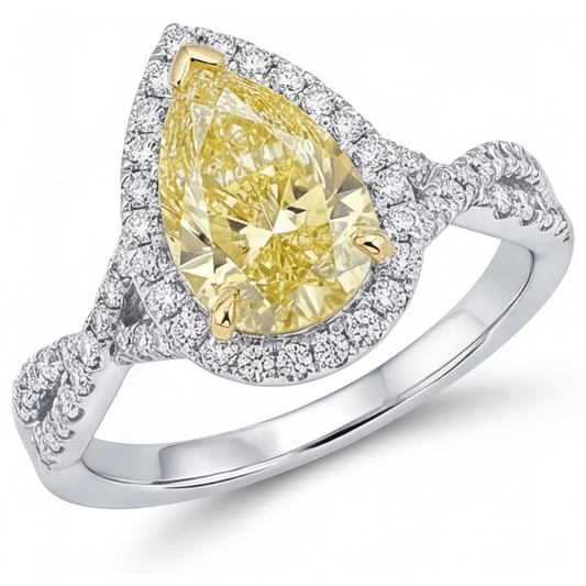 Luxurious Halo Engagement Ring 1.50 ct – main view