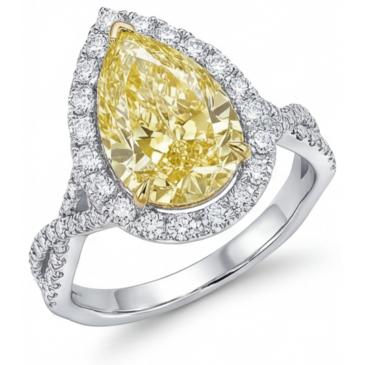 High-End Halo Ring 1.50 ct – main view