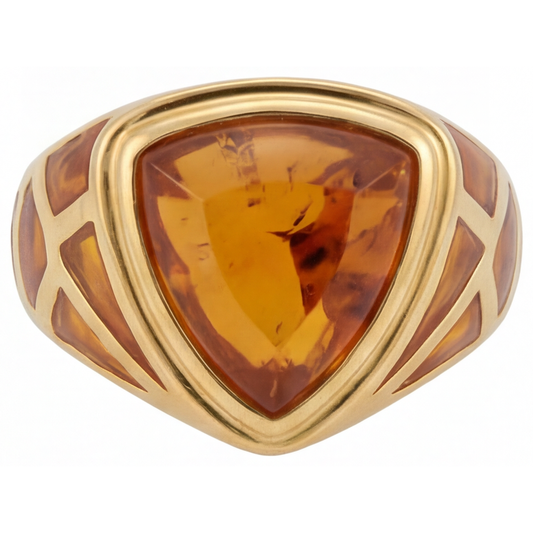 Citrine Trilliant Fine Jewelry in 14K Yellow Gold – main view