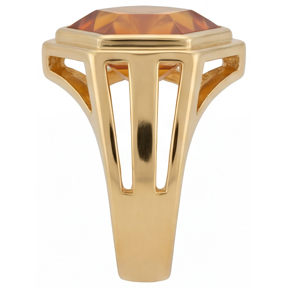 Exquisite Precious Stone Ring 5 ct – side view
