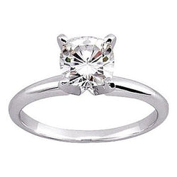 Cushion Cut Real Natural Earth Mined Diamond Solitaire Ring 1.25 Ct. White Gold 14K
