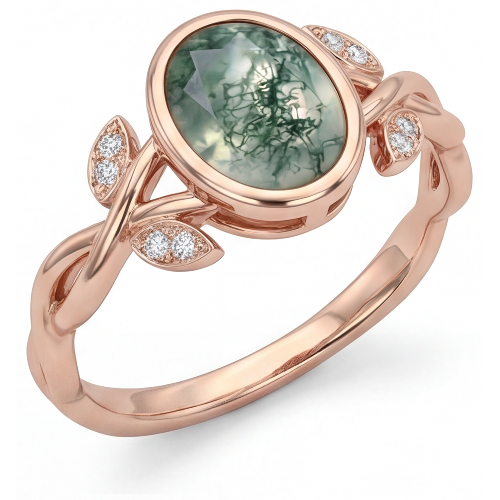 Handmade Precious Stone Ring 2.75 ct – angle view