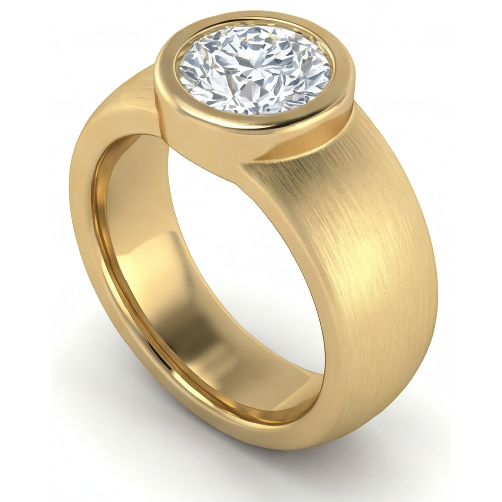 Dazzling Men's Ring 1.50 ct – side view