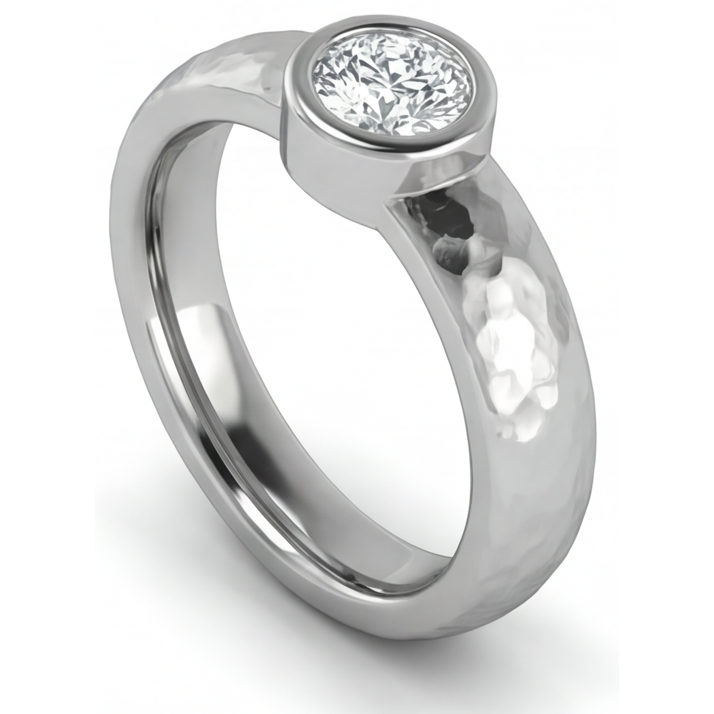 Luxury Diamond Mens Ring 1 ct – angle view