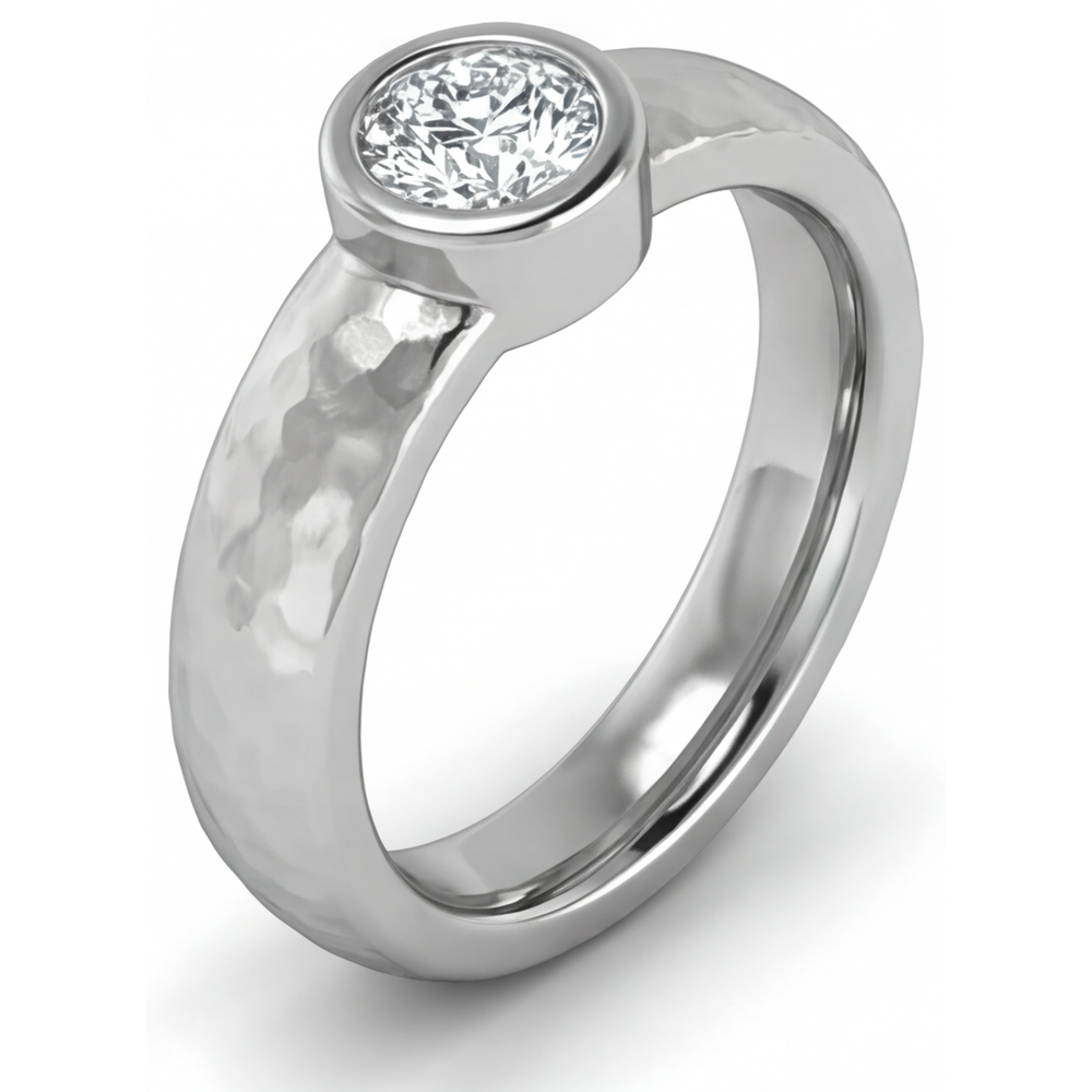 Luxury Diamond Mens Ring 1 ct – profile view