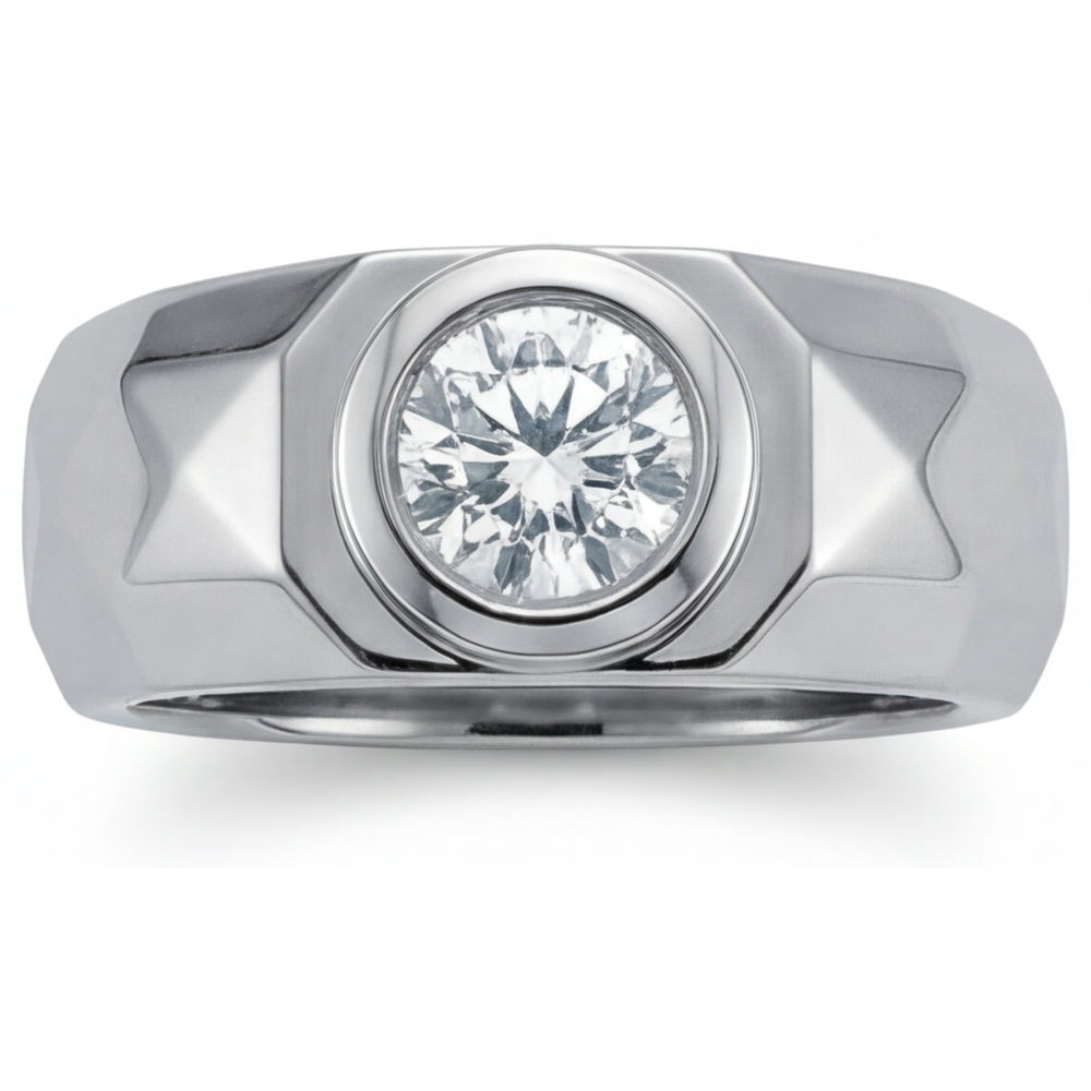 Real Diamond Mens Ring – main view