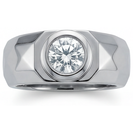 Real Diamond Mens Ring – main view
