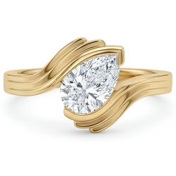 Diamond Pear Cut Solitaire Engagement Ring 1.50 ct – 14 Karat