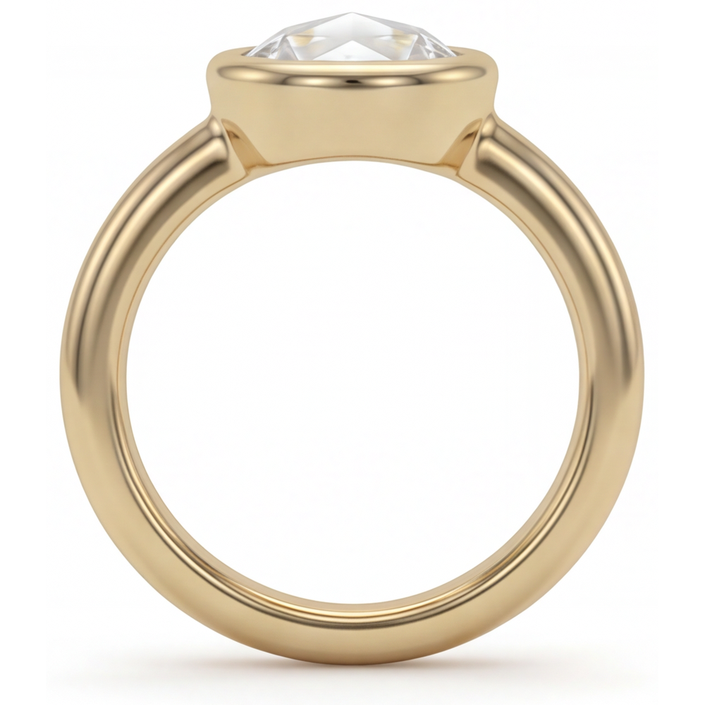 Fine Solitaire Engagement Ring 2.75 ct – top view