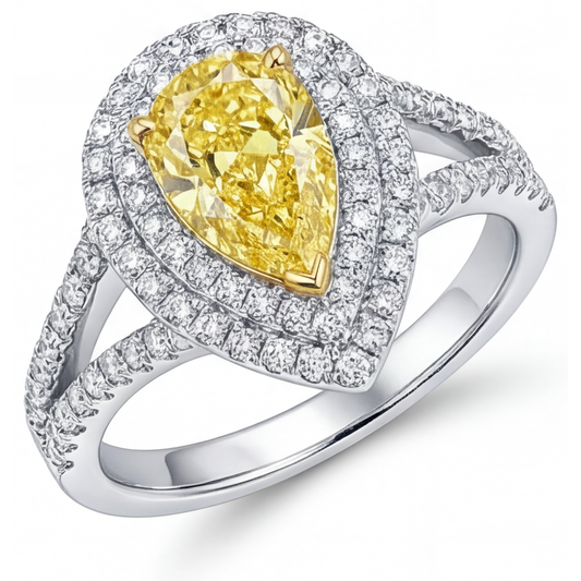 Sophisticated Halo Ring 1.50 ct – main view