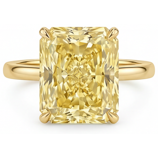 Timeless Fancy Yellow Diamond Single Stone Ring 2 ct – main view