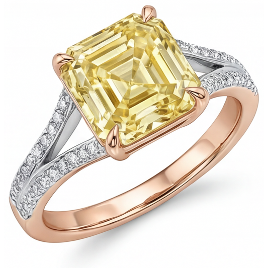 Sparkling Solitaire Ring with Accents 1.75 ct – main view
