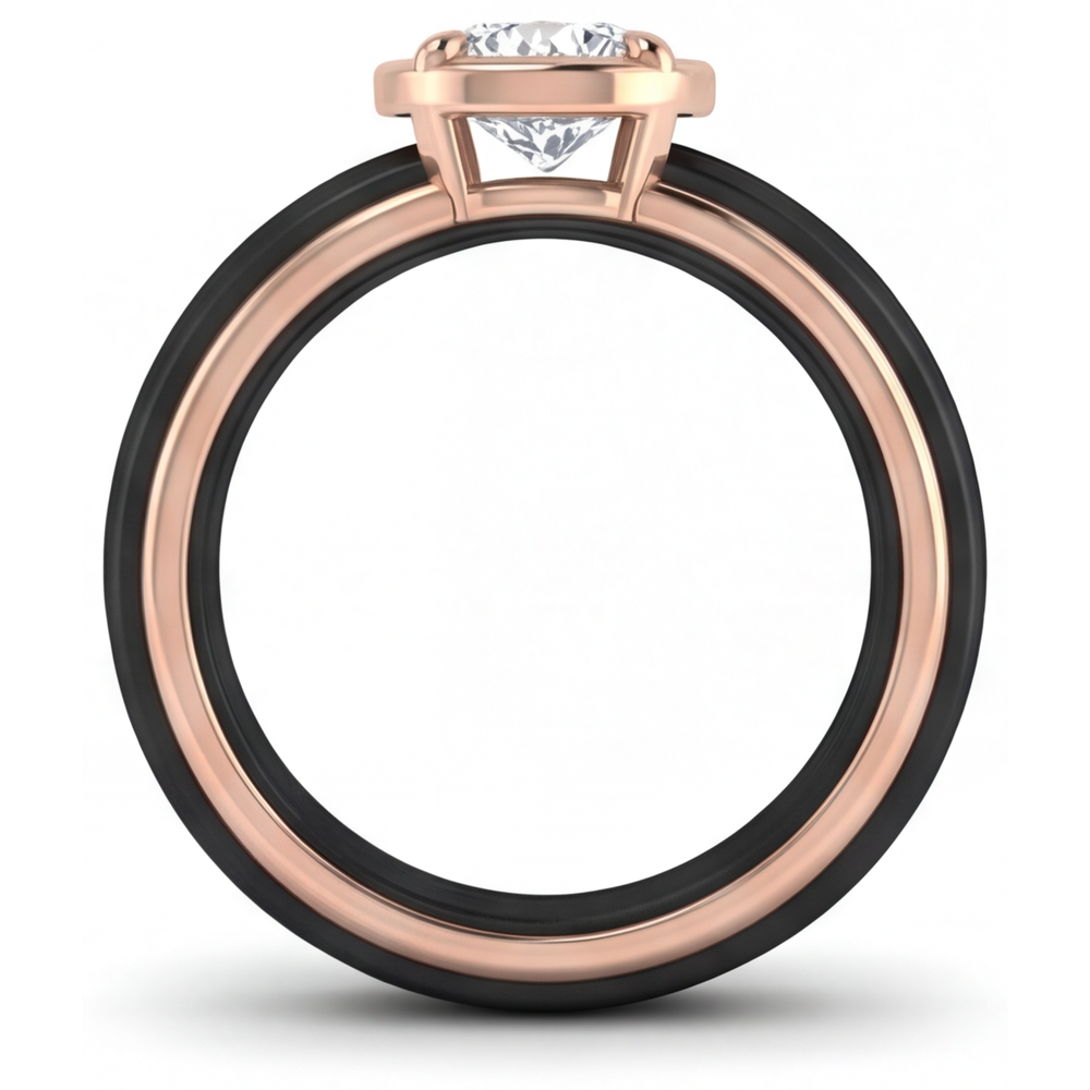 Fine Diamond Fine Jewelry Ring 1.50 ct 14K Two Tone Gold – angle view