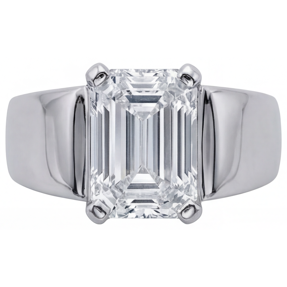 Fine Diamond Men's Ring – side view