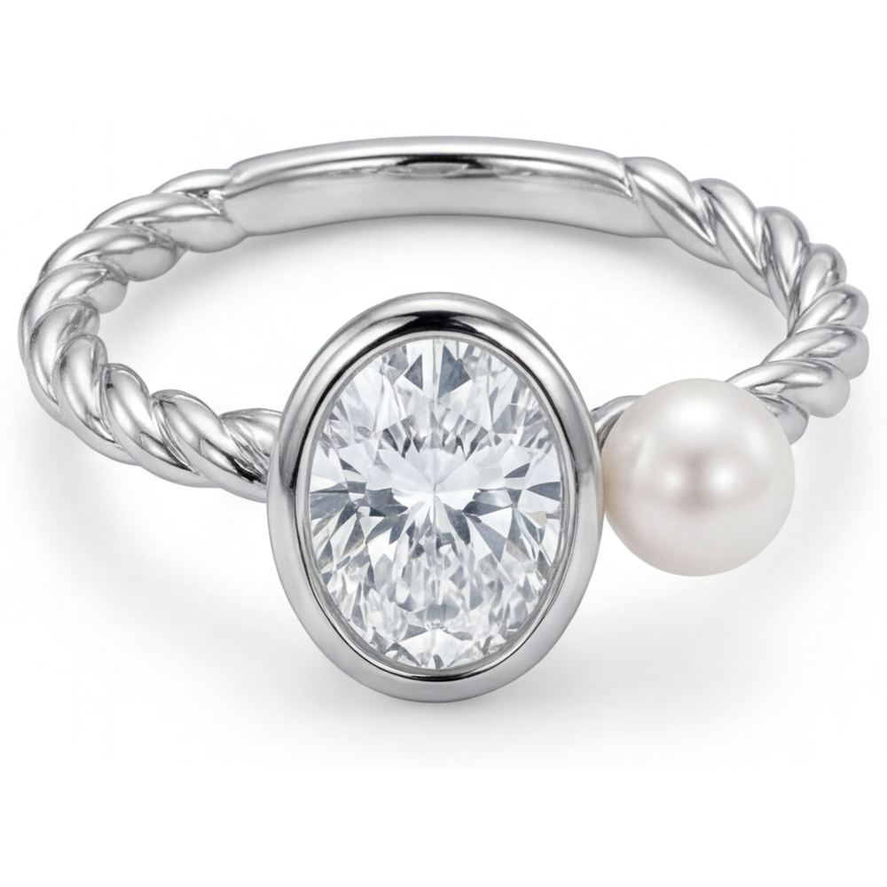 Designer Single Stone Ring 1.50 ct – front view