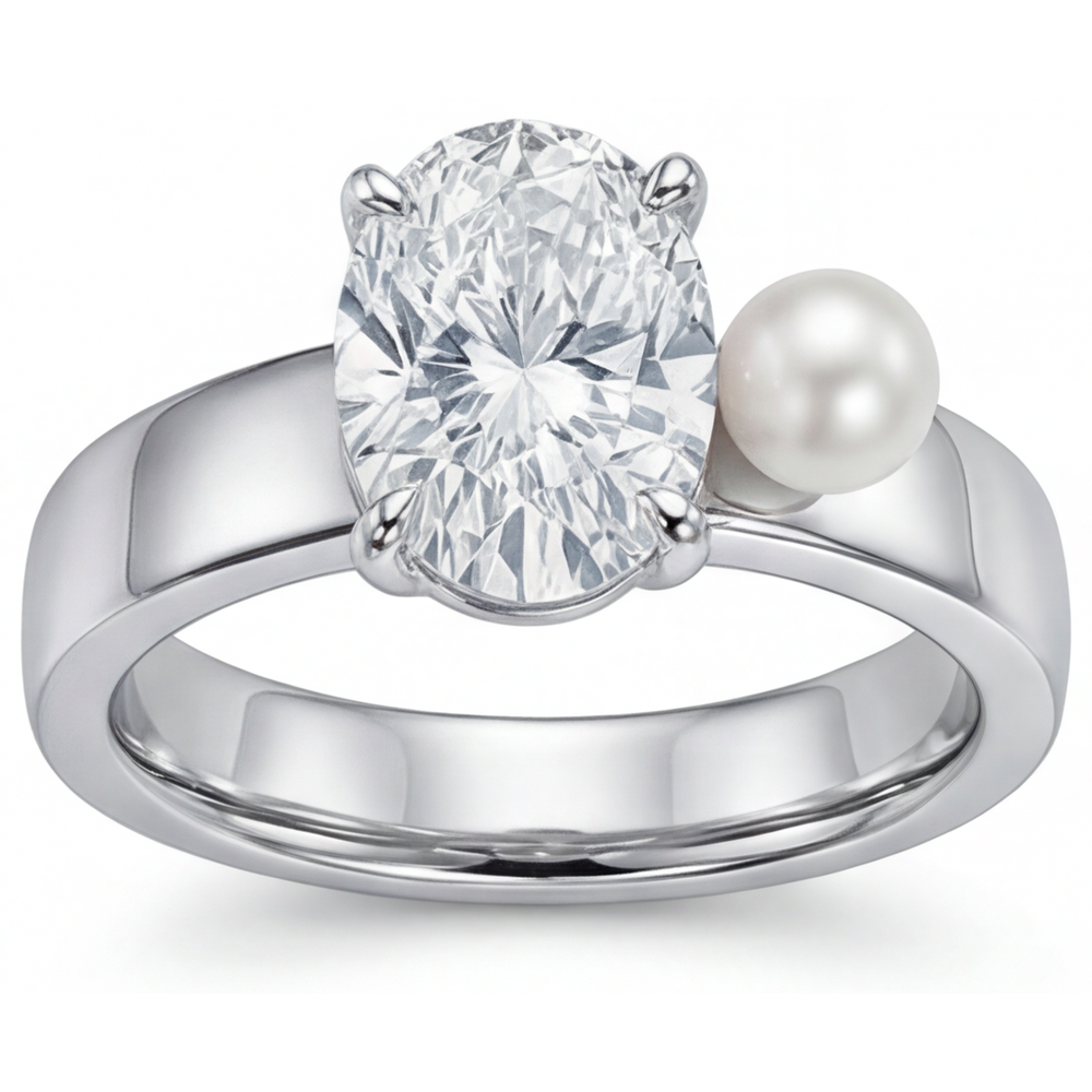 Fine Diamond Solitaire Ring 2.25-ct 14K White Gold – main view