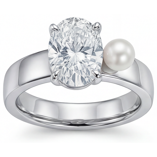 Fine Diamond Solitaire Ring 2.25-ct 14K White Gold – main view