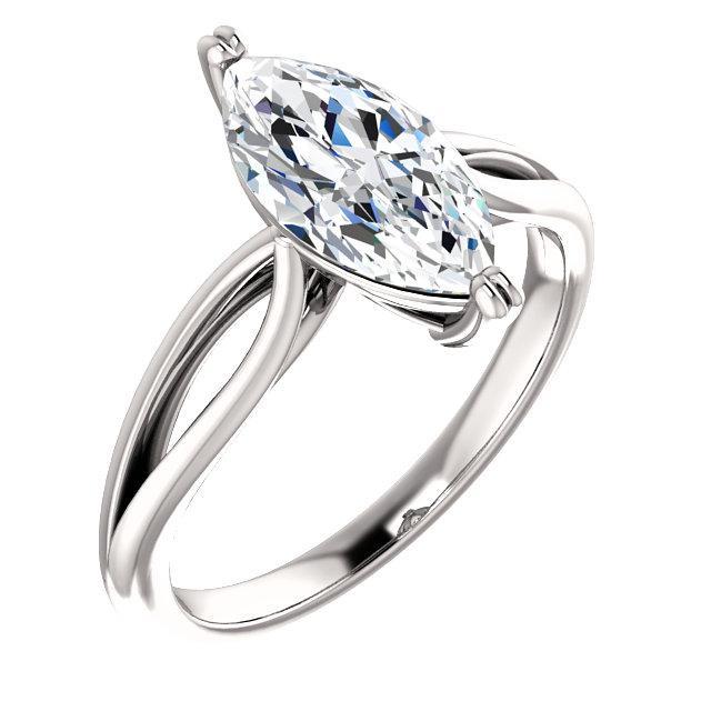 Women Natural Diamond Solitaire Engagement Ring 2.50 Carats Split Shank - Solitaire Ring-harrychadent.ca