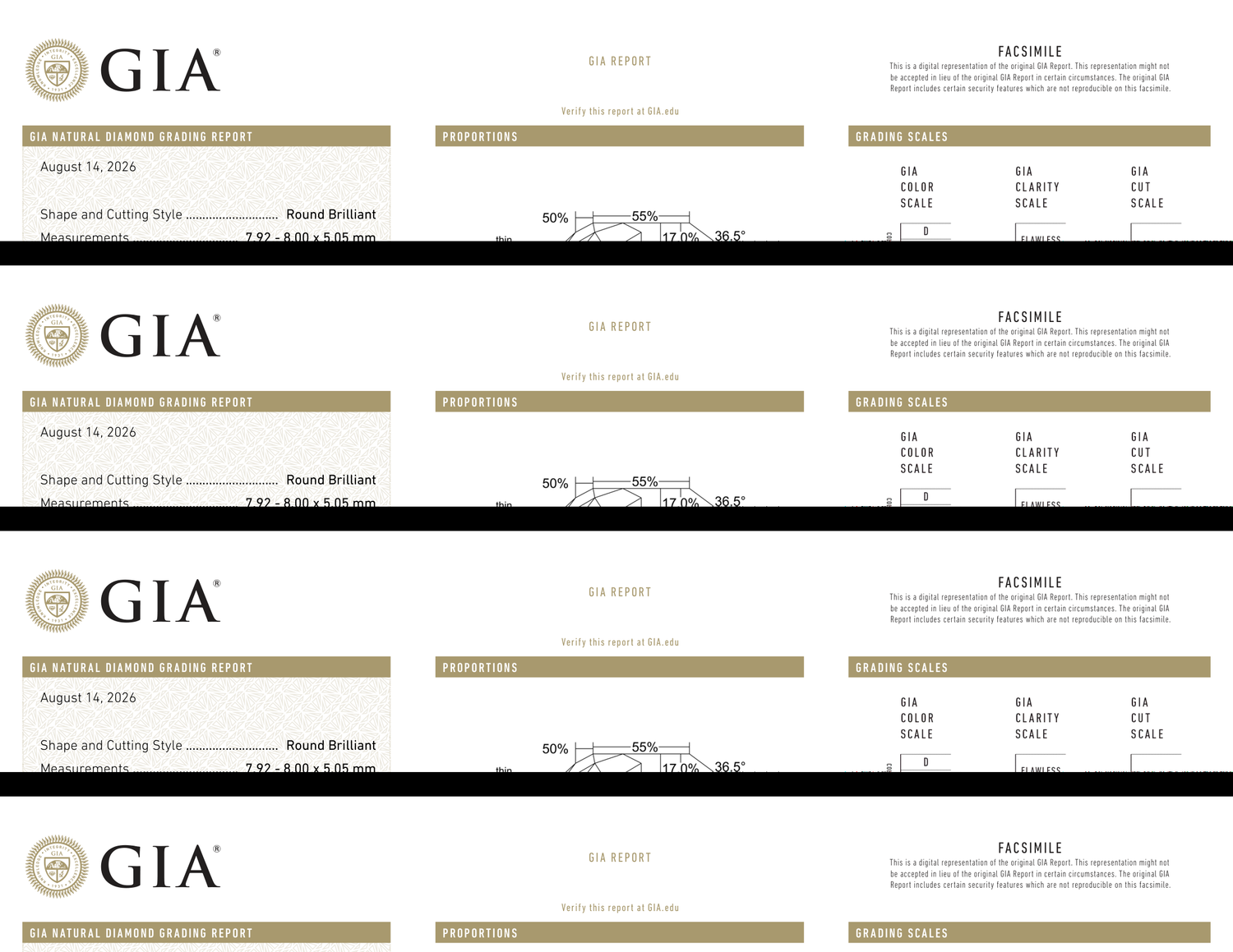 GIA Certificate
