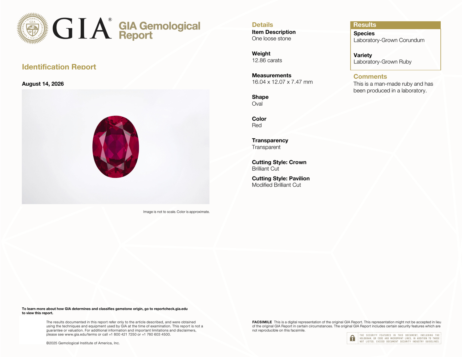 GIA Certificate