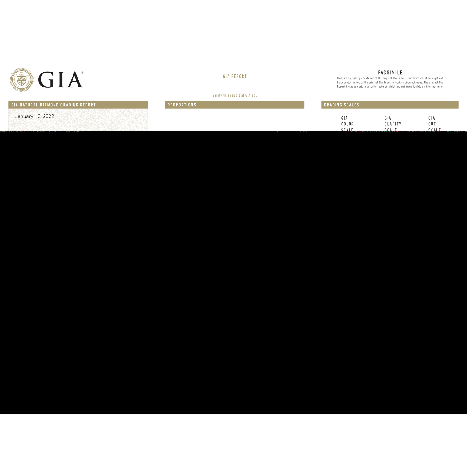 GIA Certificate