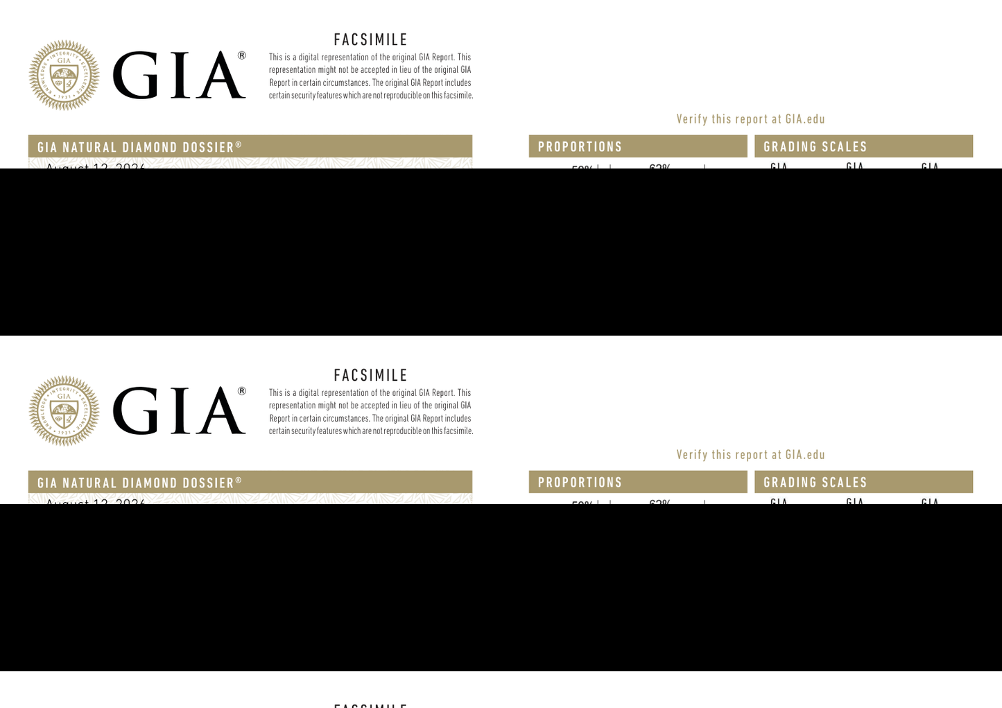 GIA Certificate
