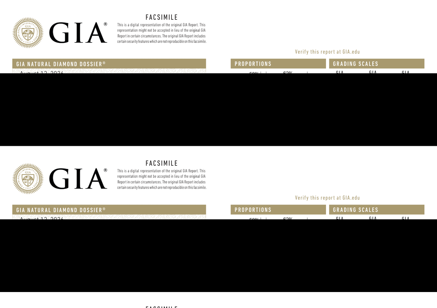 GIA Certificate