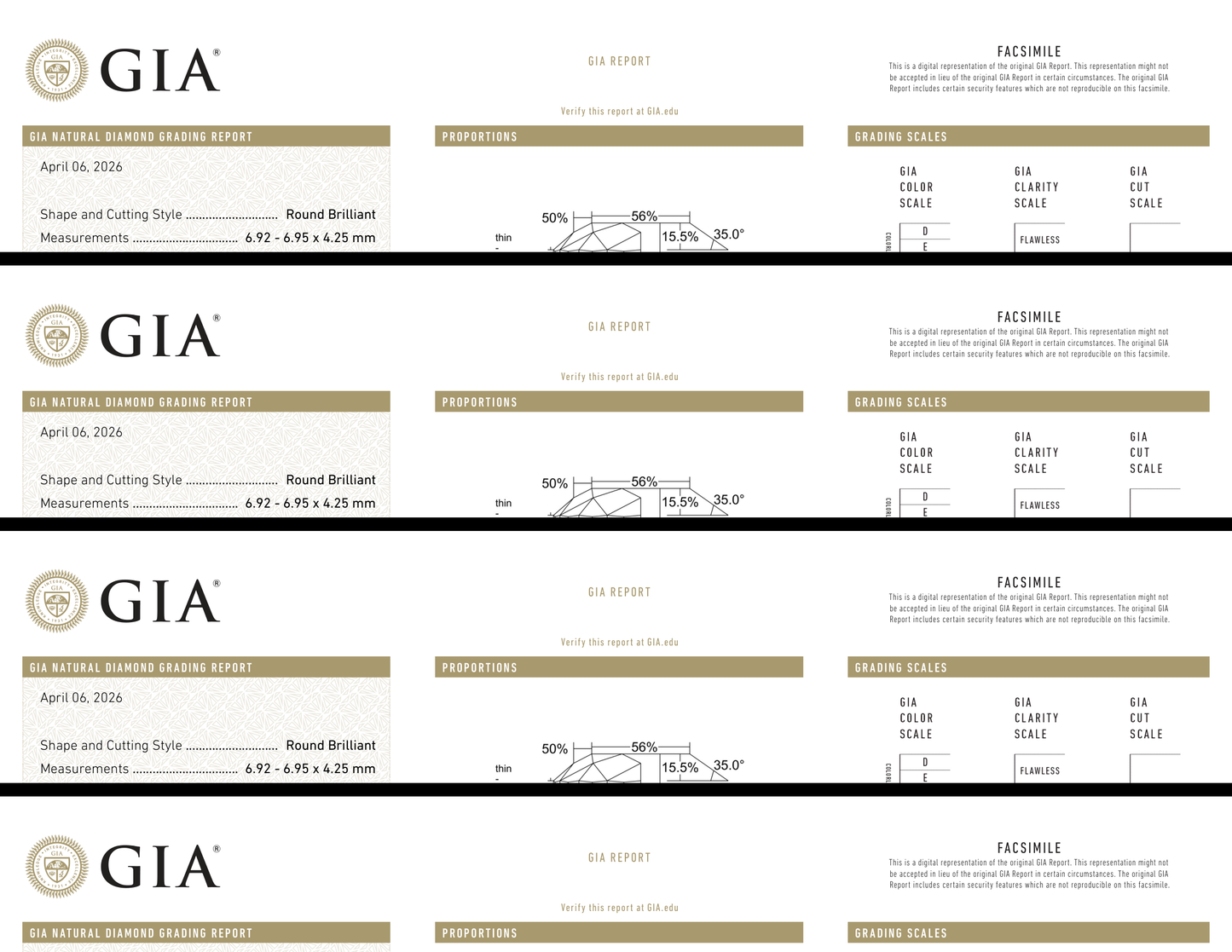 GIA Certificate